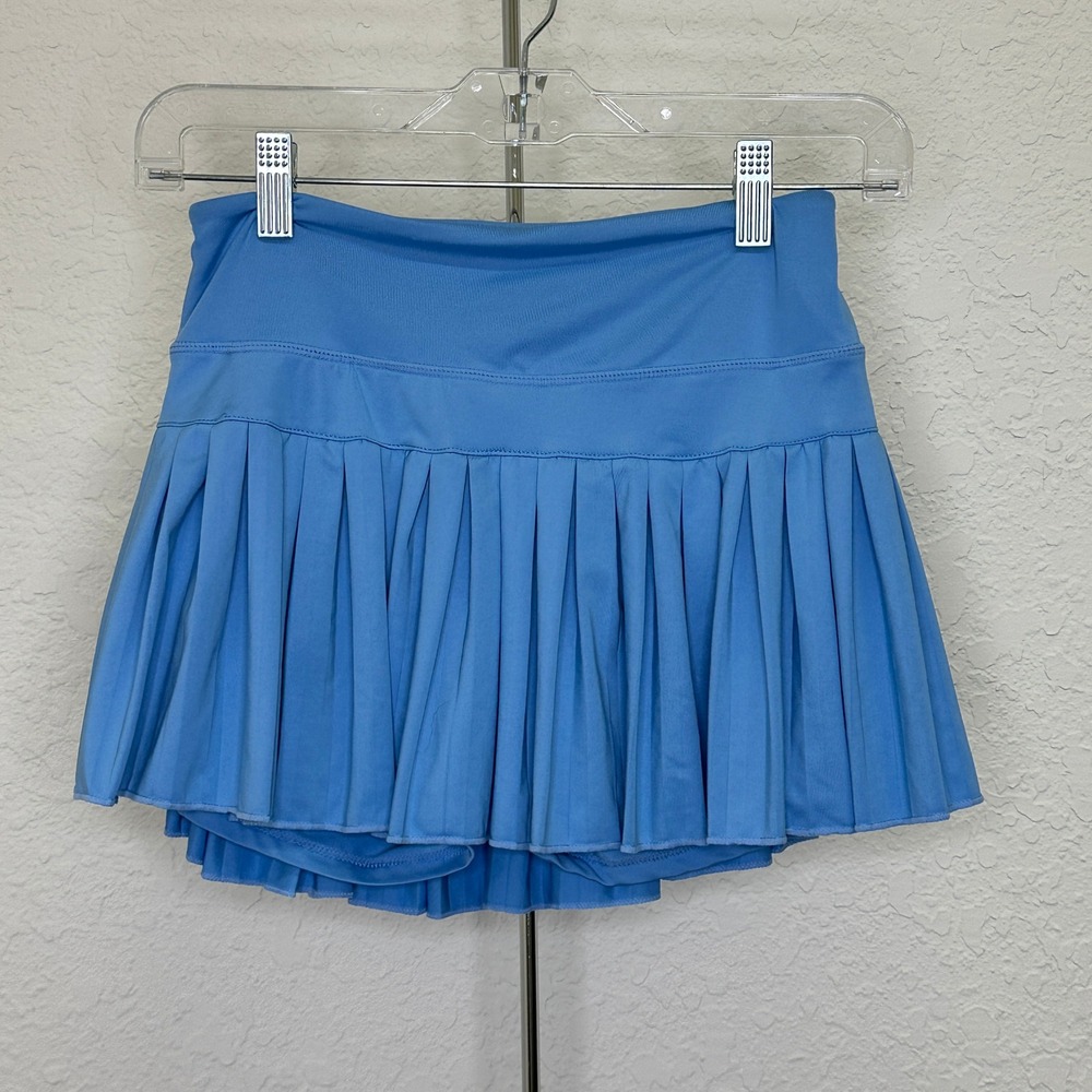 Gold Hinge Women Blue Pleated Tennis Skort Activewear Skirt Small